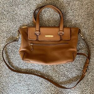 Michael Kors Mackenzie Leather Satchel - Acorn